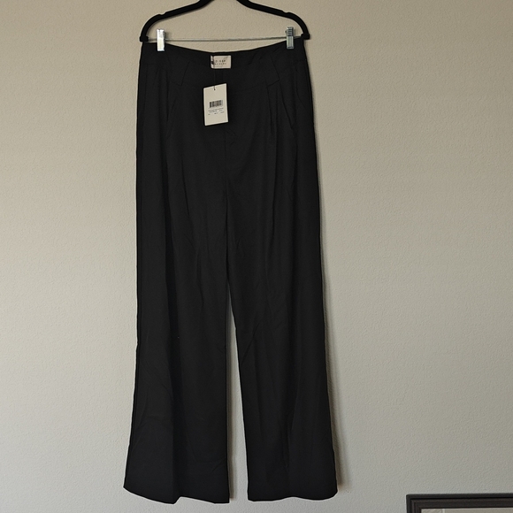 DISSH Pants - DISSH Black Wide Leg Pants